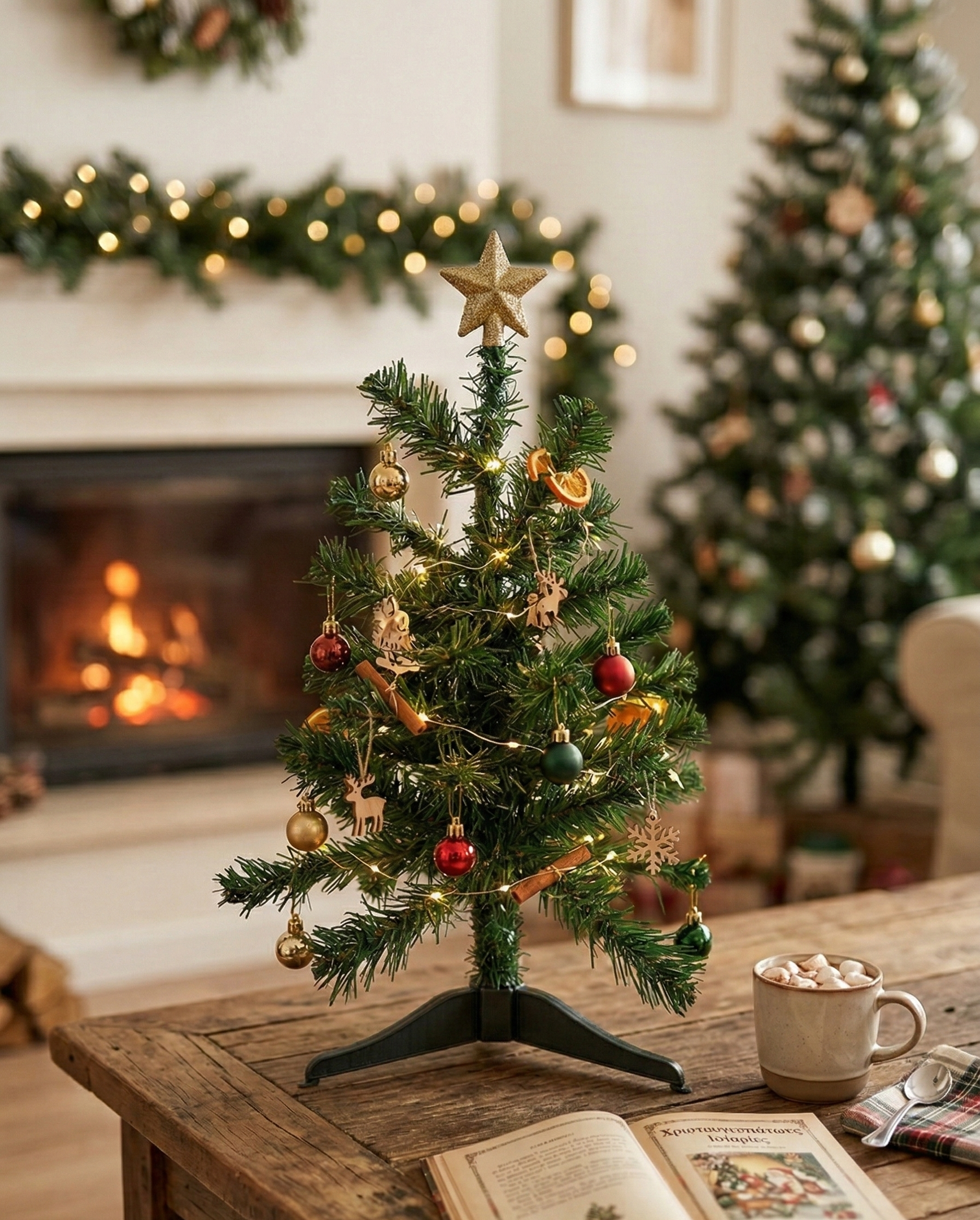 Χριστουγεννιάτικο δεντράκι Canadian Mini σε παραδοσιακή γραμμή ύψους 45cm - Image 2