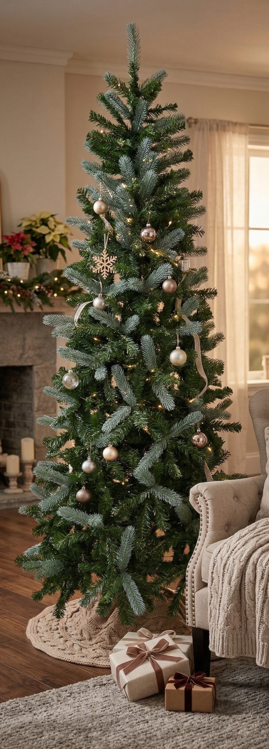 Χριστουγεννιάτικο δέντρο Devas σε slim γραμμή ύψους 2,10m - Image 2