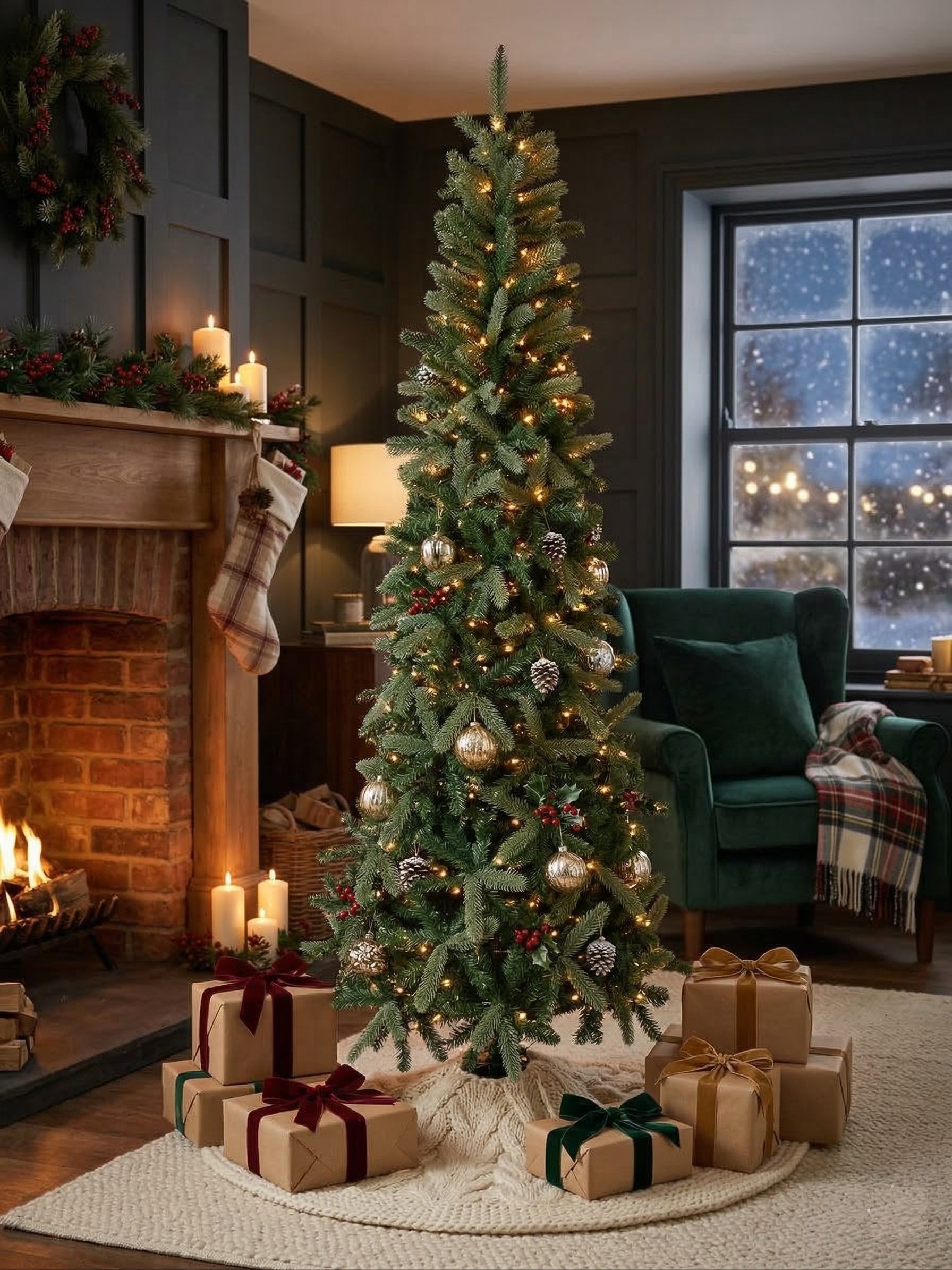 Χριστουγεννιάτικο δέντρο Devas σε slim γραμμή ύψους 2,40m - Image 2