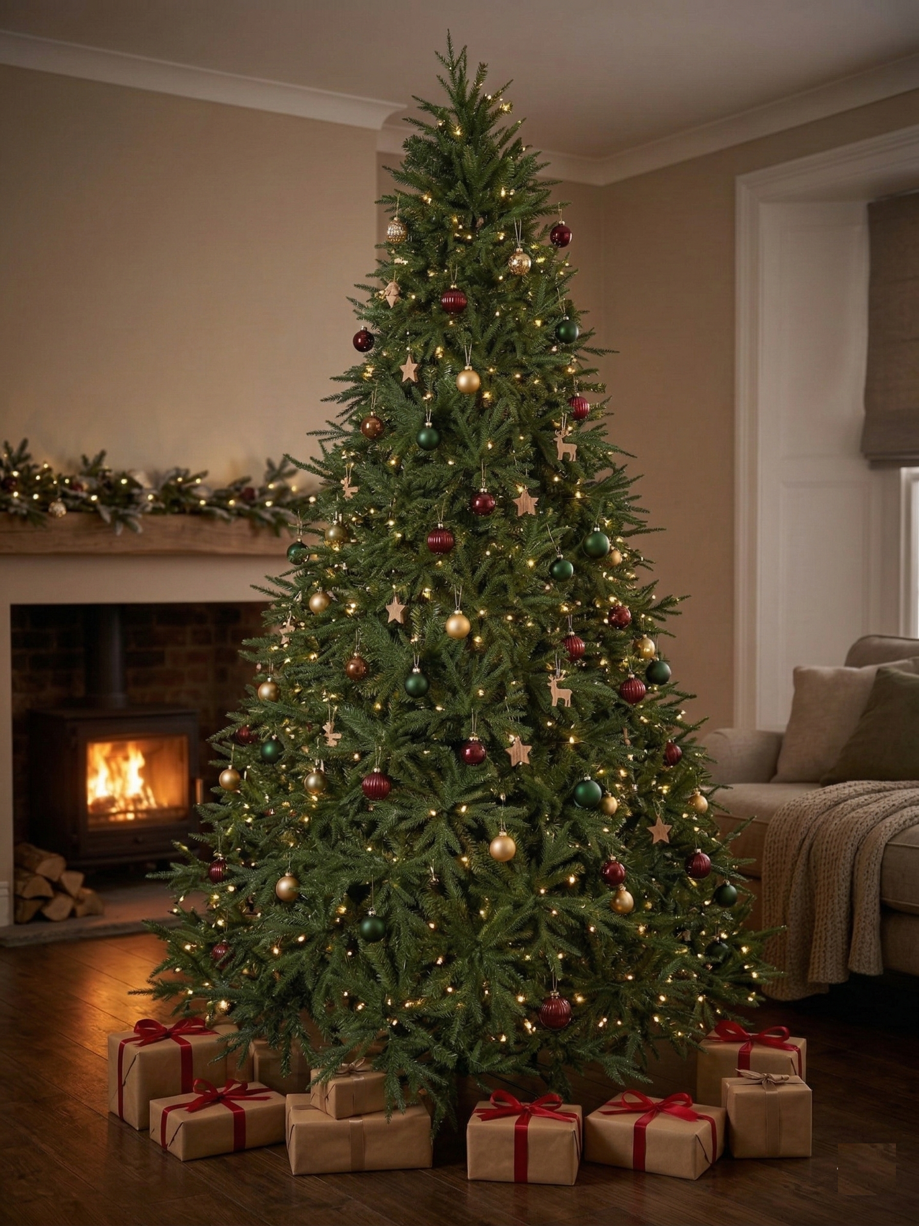 Χριστουγεννιάτικο δέντρο Franklin Pine σε παραδοσιακή γραμμή ύψους 2,40m - Image 2