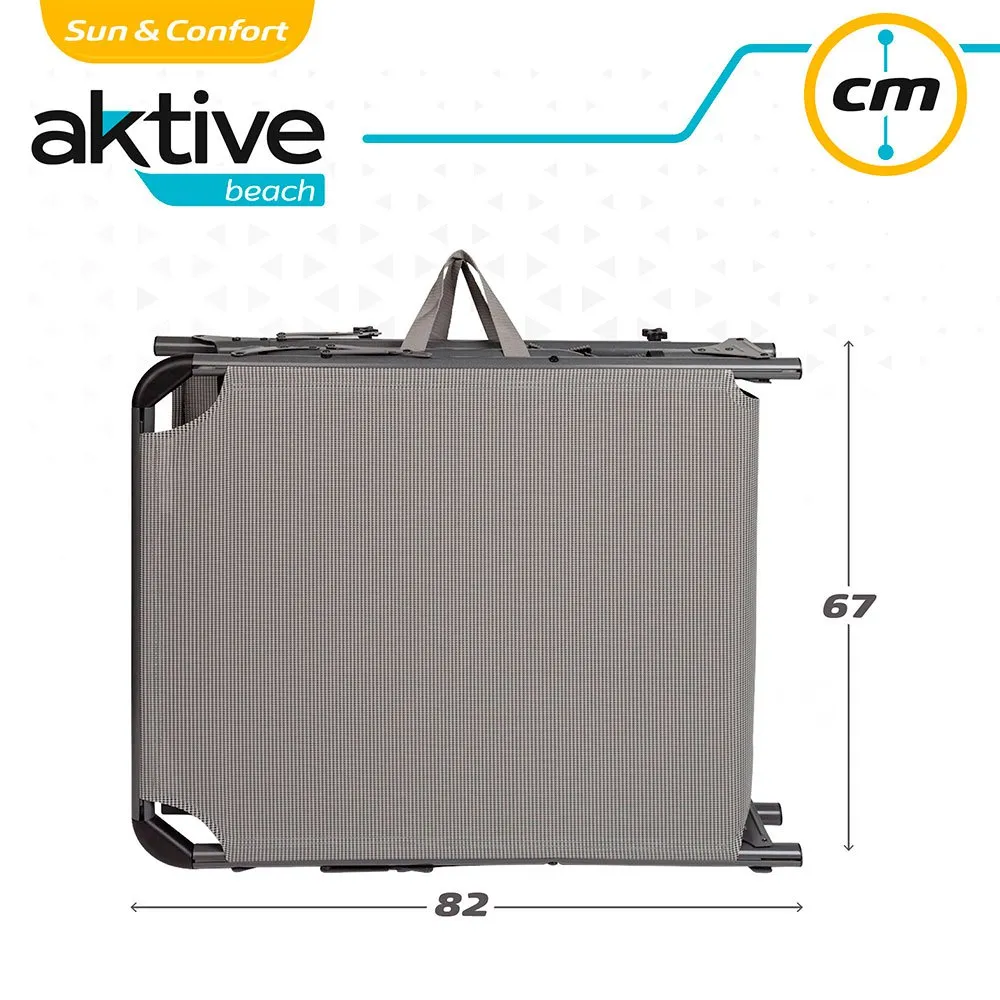 Premium Ξαπλώστρα Αλουμινίου Oversized με Διπλό Ύφασμα Textilene & Ενίσχυση Αφρώδους (193x67x48cm) - Image 3